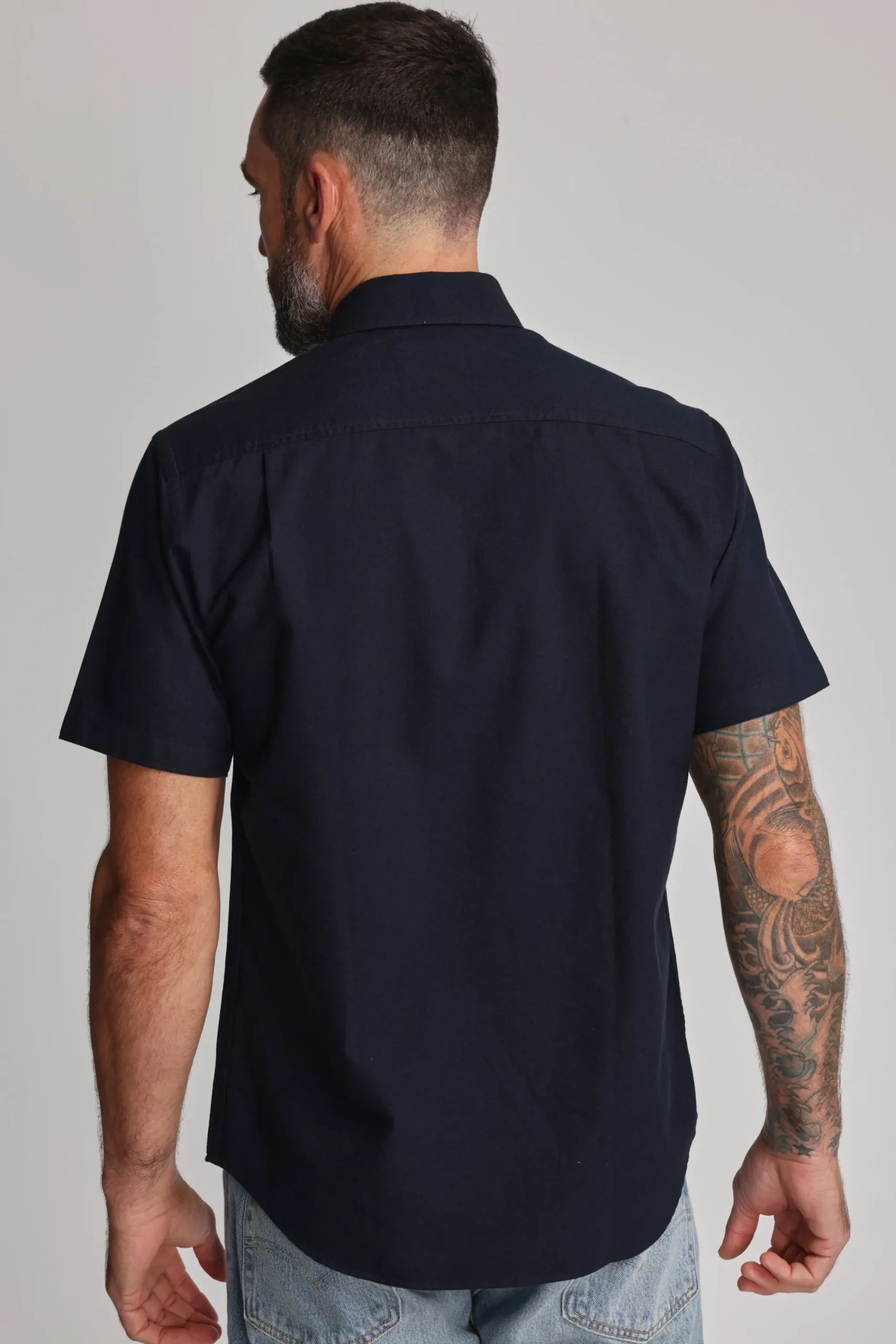 Barkers Tailored Fit Shirts|Tailored Fit Shirts^Archer Oxford Shirt DARK NAVY