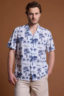 Barkers Casual Shirts|Casual Shirts^Atlanta Print Cuban Shirt