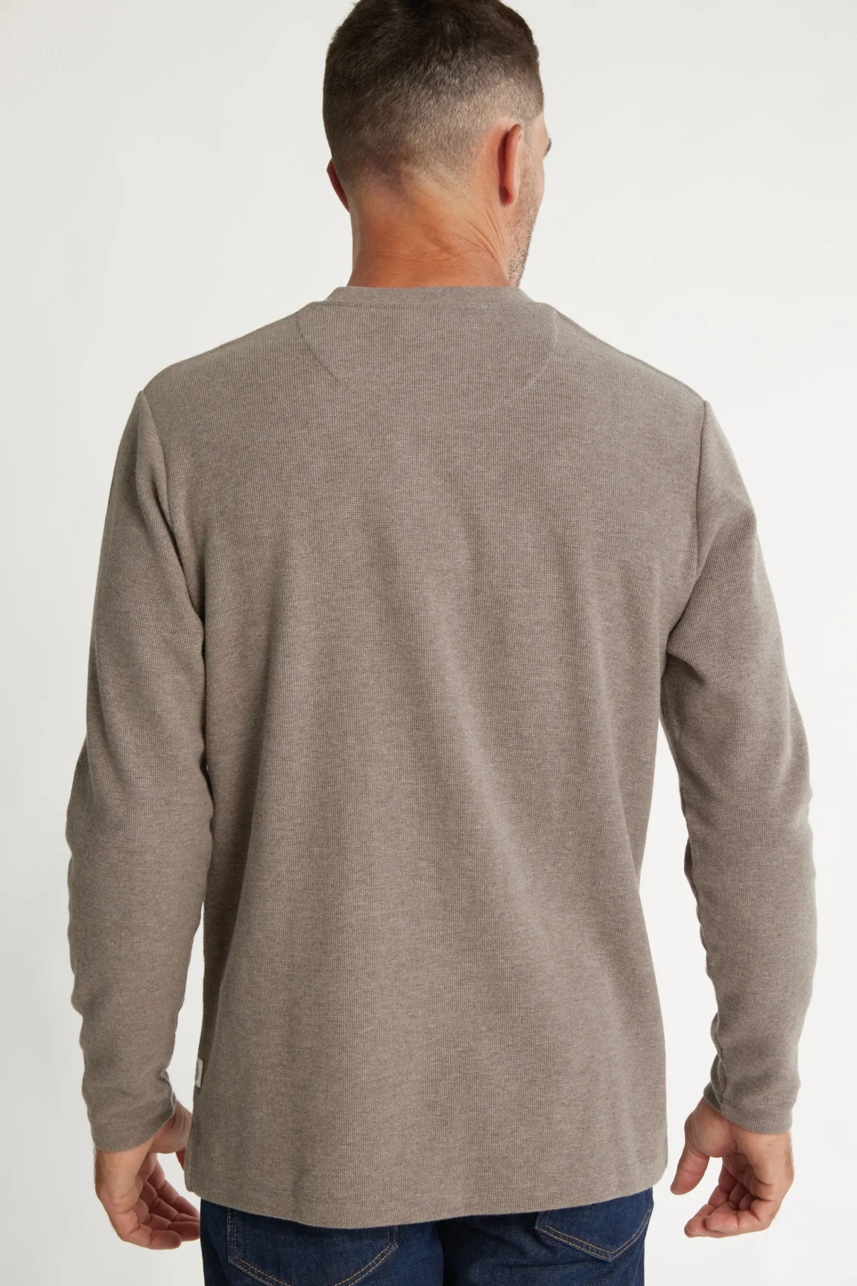 Barkers Sweatshirts & Hoodies^Avenue Waffle Crew WOOD MARL