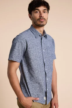 Barkers Casual Shirts|Casual Shirts^Ballenton Print Shirt NAVY