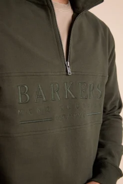 Barkers Sweatshirts & Hoodies^Heritage 1/4 Zip KHAKI