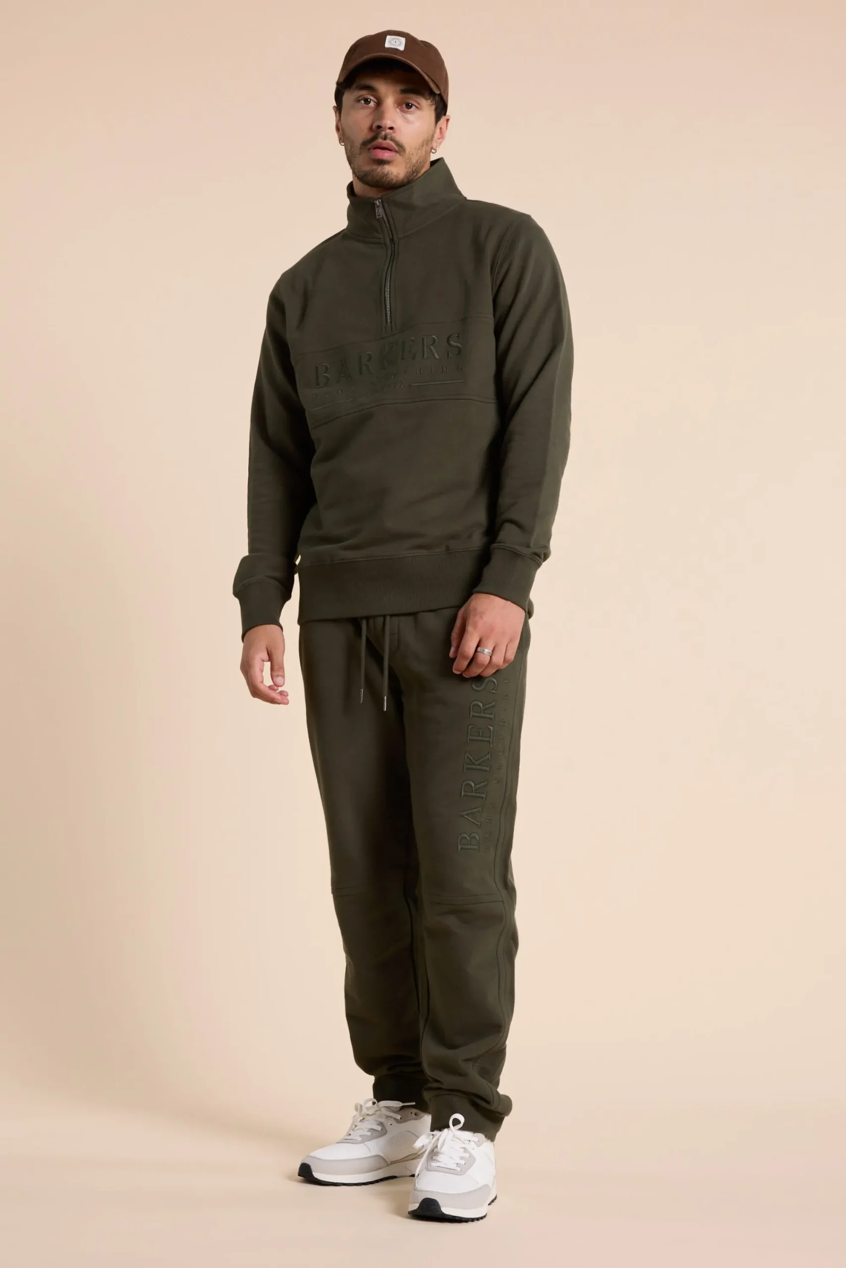 Barkers Sweatshirts & Hoodies^Heritage 1/4 Zip KHAKI