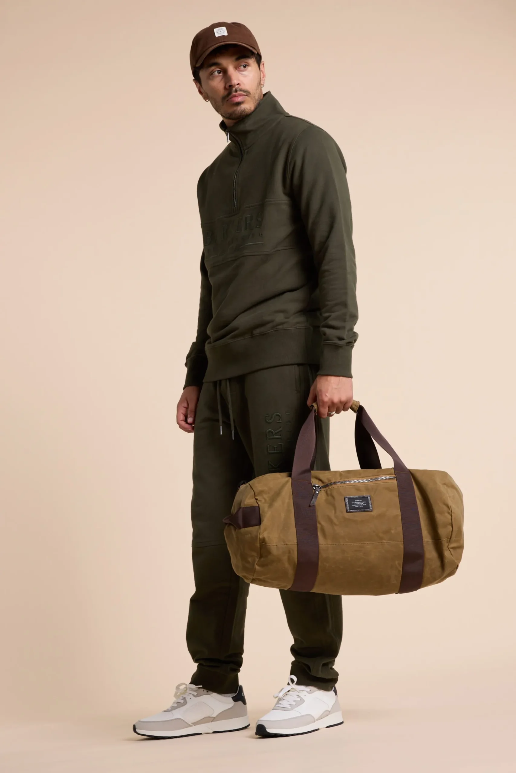 Barkers Sweatshirts & Hoodies^Heritage 1/4 Zip KHAKI