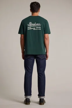 Barkers Graphic & Stripes^Supply Co Tee BOTTLE GREEN