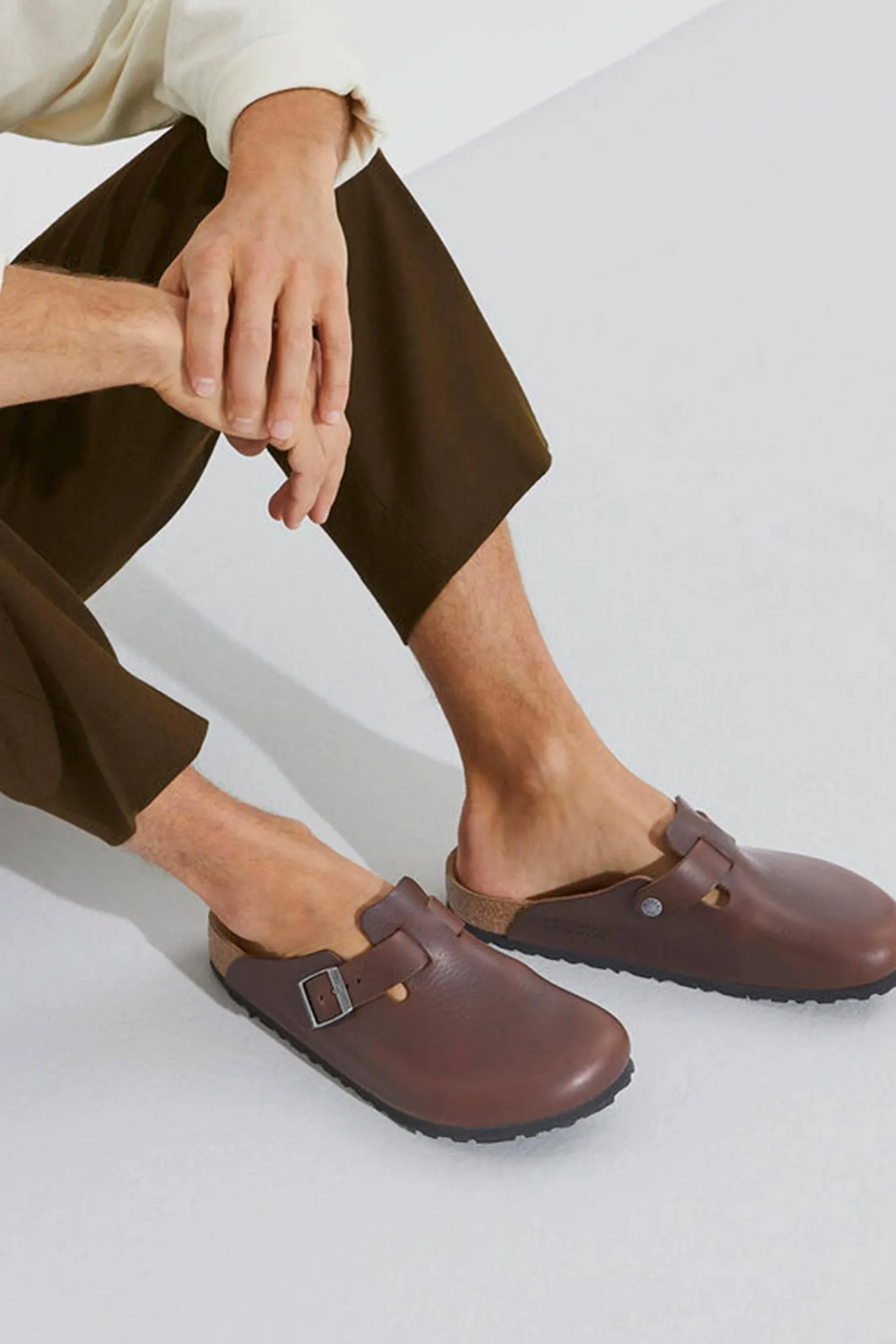 Barkers Casual Shoes^Birkenstock Boston Vintage Wood Roast
