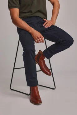 Barkers Straight Fit Pants|Tapered & Slim Fit Pants^Carnaby Chino NAVY