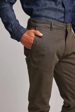 Barkers Straight Fit Pants|Tapered & Slim Fit Pants^Carnaby Chino OLIVE