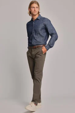 Barkers Straight Fit Pants|Tapered & Slim Fit Pants^Carnaby Chino OLIVE