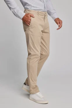 Barkers Straight Fit Pants|Tapered & Slim Fit Pants^Carnaby Chino SAND