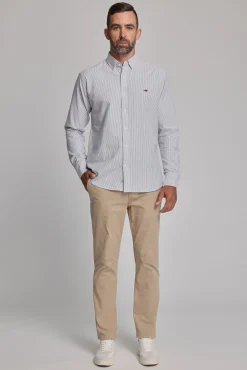 Barkers Straight Fit Pants|Tapered & Slim Fit Pants^Carnaby Chino SAND