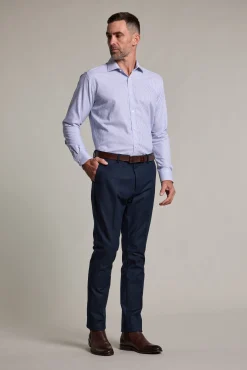 Barkers Eco Easy Care Shirts|Non-Iron Shirts^Chesdale Stripe Business Shirt BLUE STRIPE