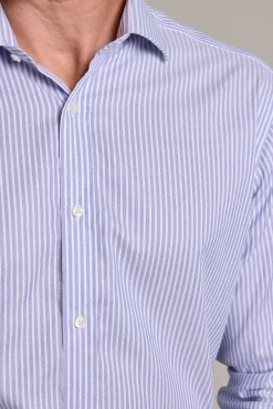 Barkers Eco Easy Care Shirts|Non-Iron Shirts^Chesdale Stripe Business Shirt BLUE STRIPE