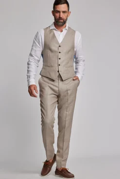 Barkers Waistcoats|Waistcoats^Grantley Linen Waistcoat