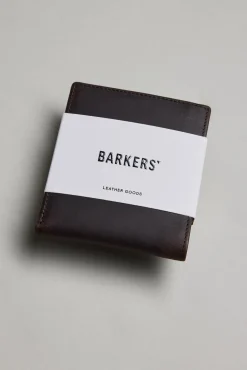 Barkers Leather Goods|Wallets^Harris Leather Fold Wallet WALNUT BROWN