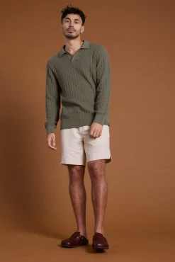 Barkers Shorts^Jasper Linen Weekend Short NATURAL