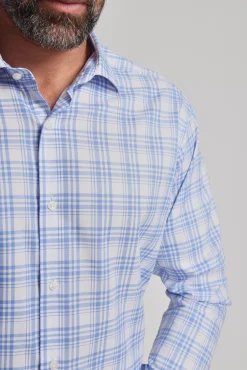 Barkers Classic Fit Shirts|Classic Fit Shirts^Kensington Check Business Shirt BLUE