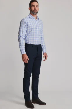 Barkers Classic Fit Shirts|Classic Fit Shirts^Kensington Check Business Shirt BLUE