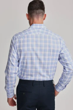 Barkers Classic Fit Shirts|Classic Fit Shirts^Kensington Check Business Shirt BLUE