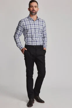 Barkers Classic Fit Shirts|Classic Fit Shirts^Kensington Check Business Shirt NAVY