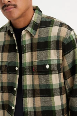 Barkers Casual Shirts|Casual Shirts^Levi's Jackson Worker Check Shirt GREY CHECK