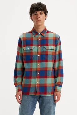 Barkers Casual Shirts|Casual Shirts^Levi's Jackson Worker Check Shirt NAVY CHECK