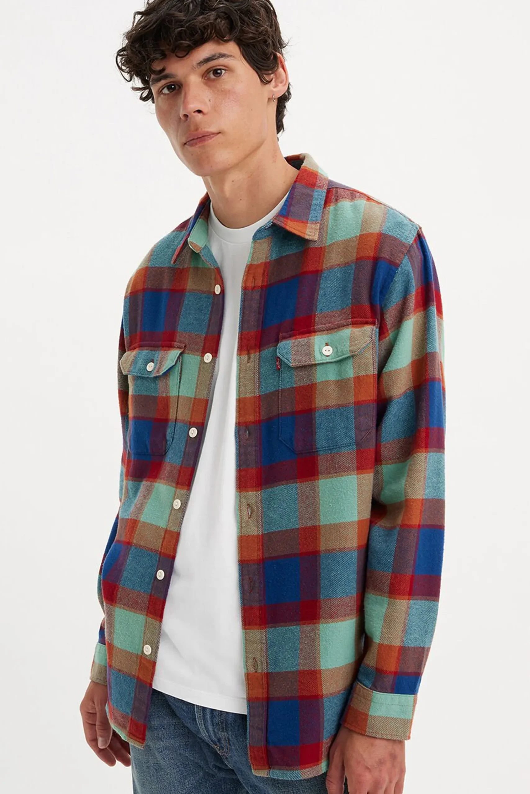 Barkers Casual Shirts|Casual Shirts^Levi's Jackson Worker Check Shirt NAVY CHECK
