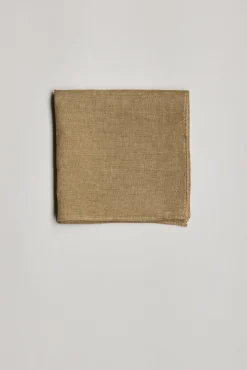 Barkers Pocket Squares|Suiting Accessories^Linen Pocket Square CAMEL