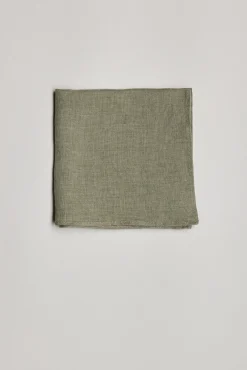 Barkers Pocket Squares|Suiting Accessories^Linen Pocket Square OLIVE