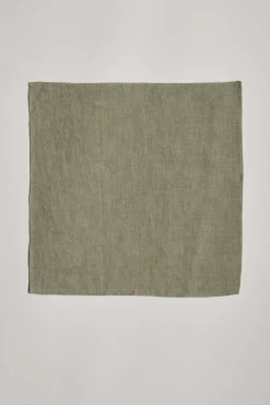 Barkers Pocket Squares|Suiting Accessories^Linen Pocket Square OLIVE