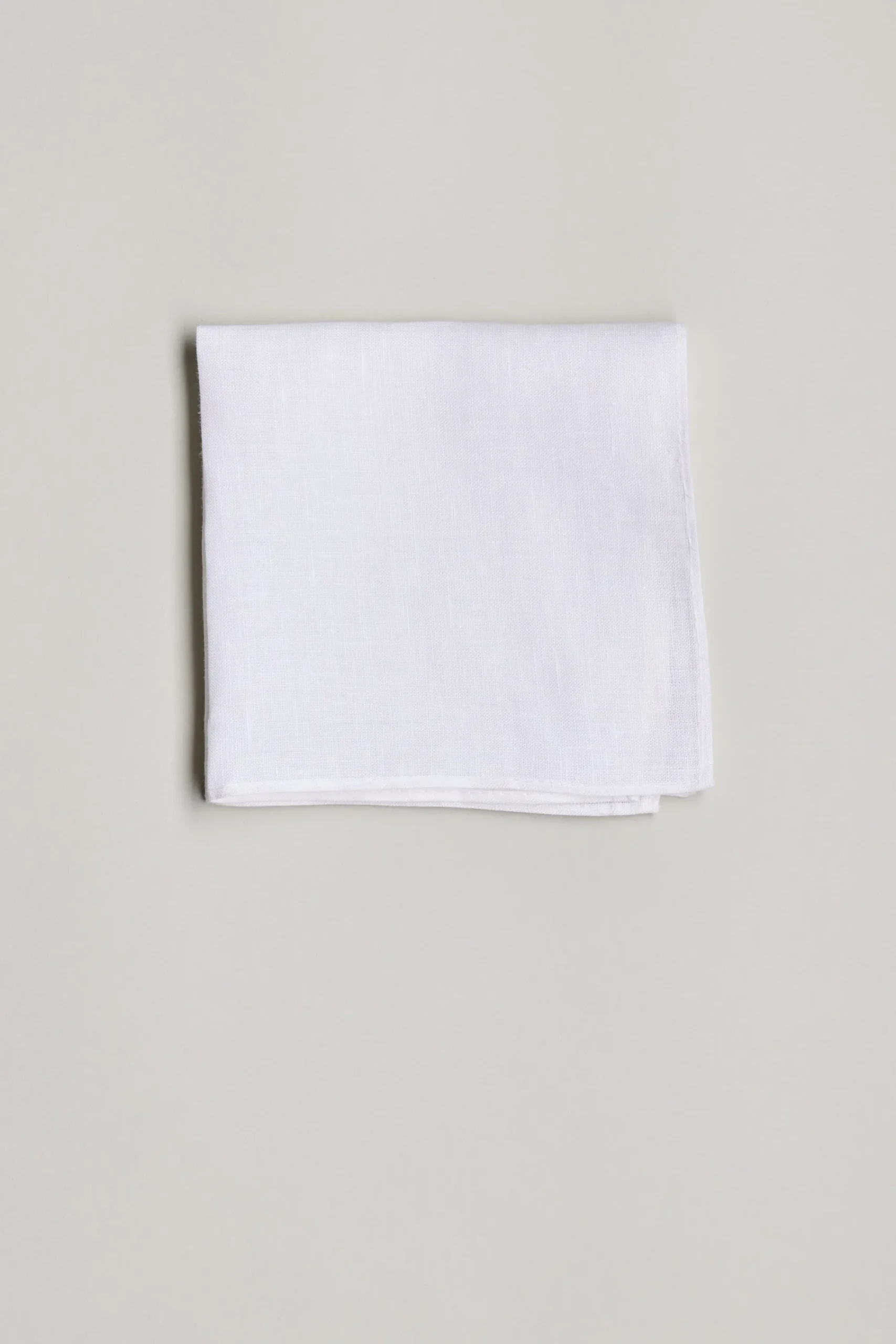 Barkers Pocket Squares|Suiting Accessories^Linen Pocket Square WHITE