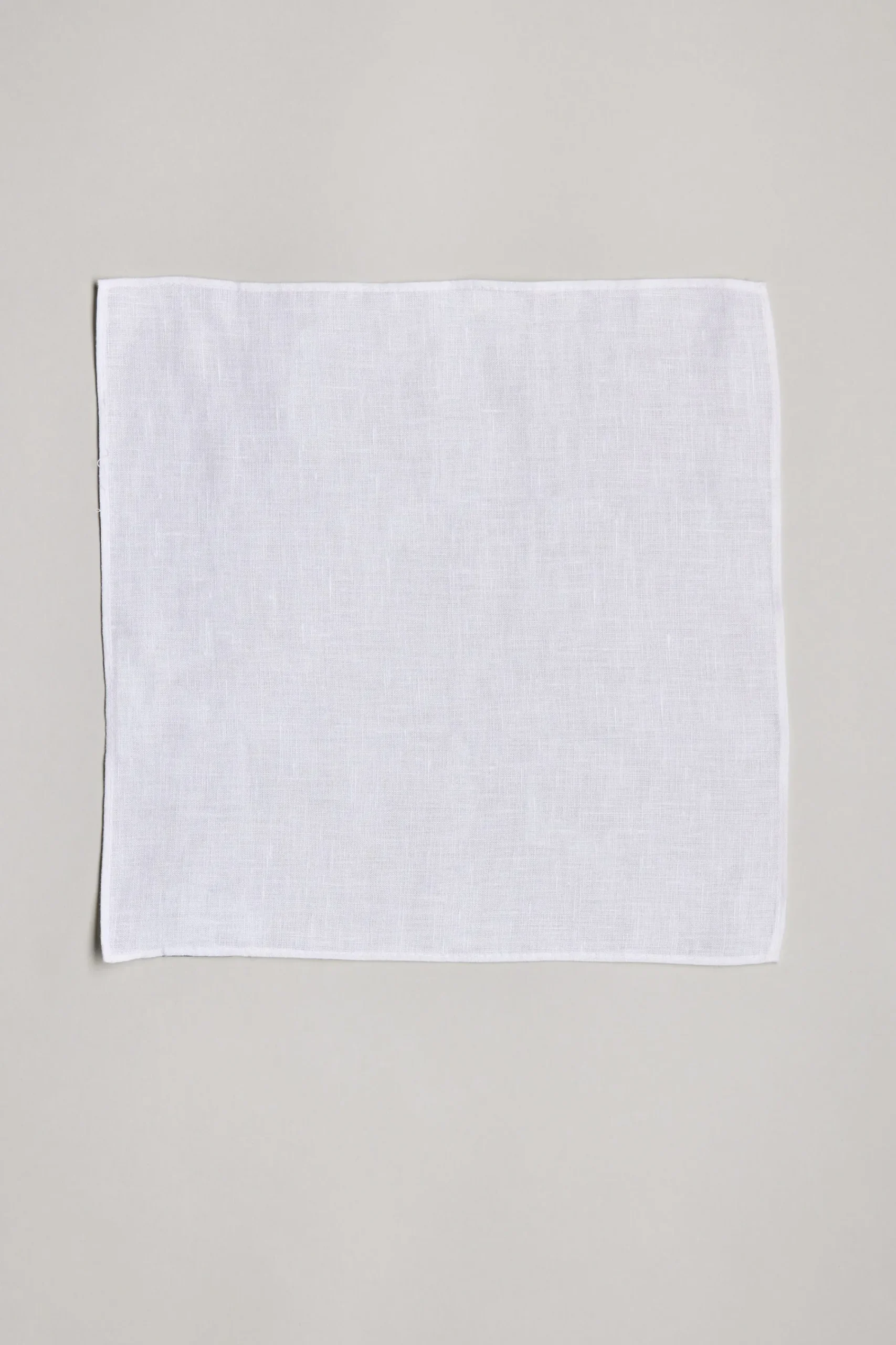 Barkers Pocket Squares|Suiting Accessories^Linen Pocket Square WHITE