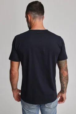 Barkers Essential Tees^Linton Supima Tee NAVY