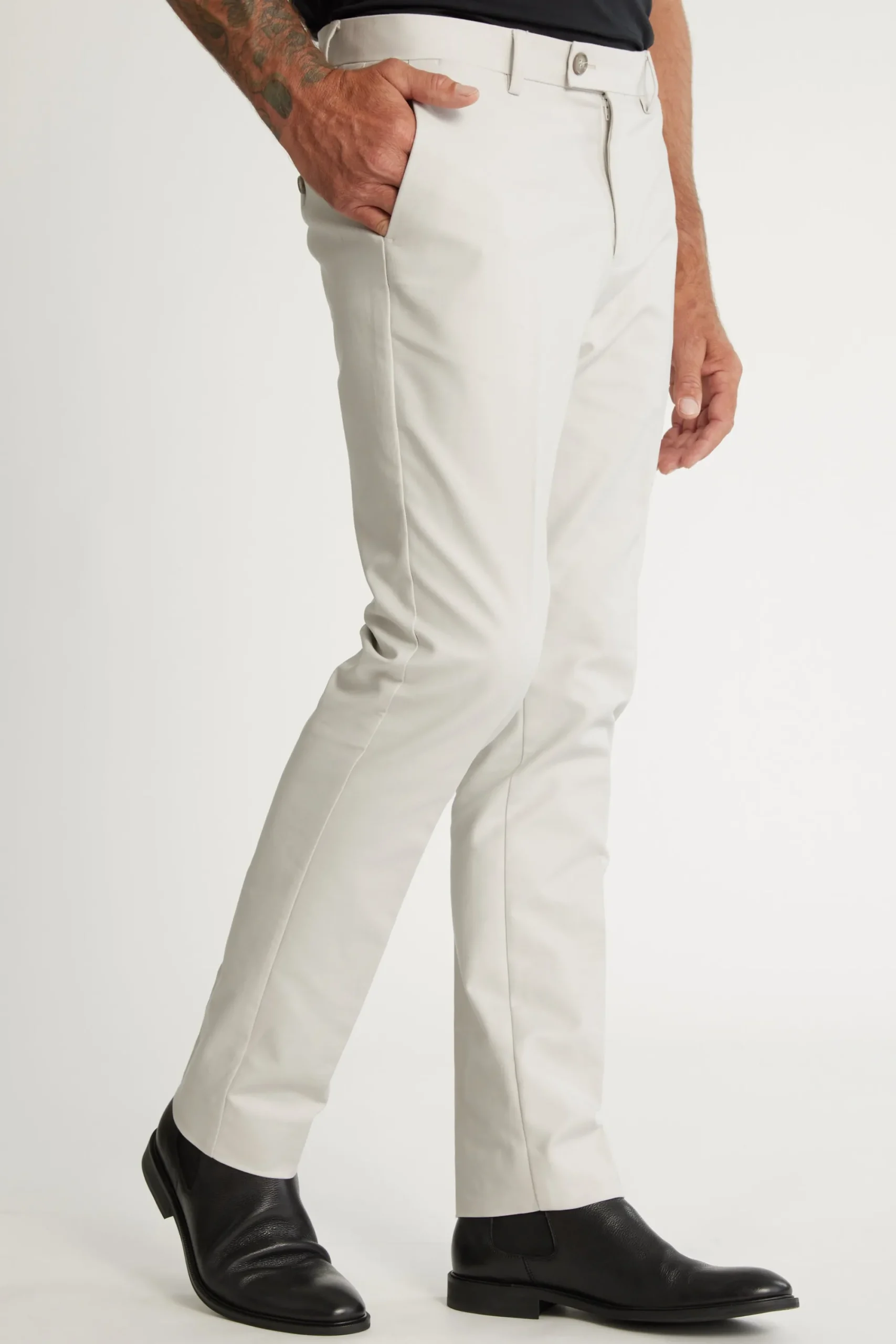 Barkers Tapered & Slim Fit Pants|Dress Pants^Lyndon Cotton Pants BONE