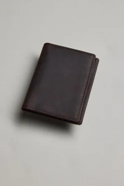 Barkers Leather Goods|Wallets^Marlin Leather Slim Wallet WALNUT BROWN