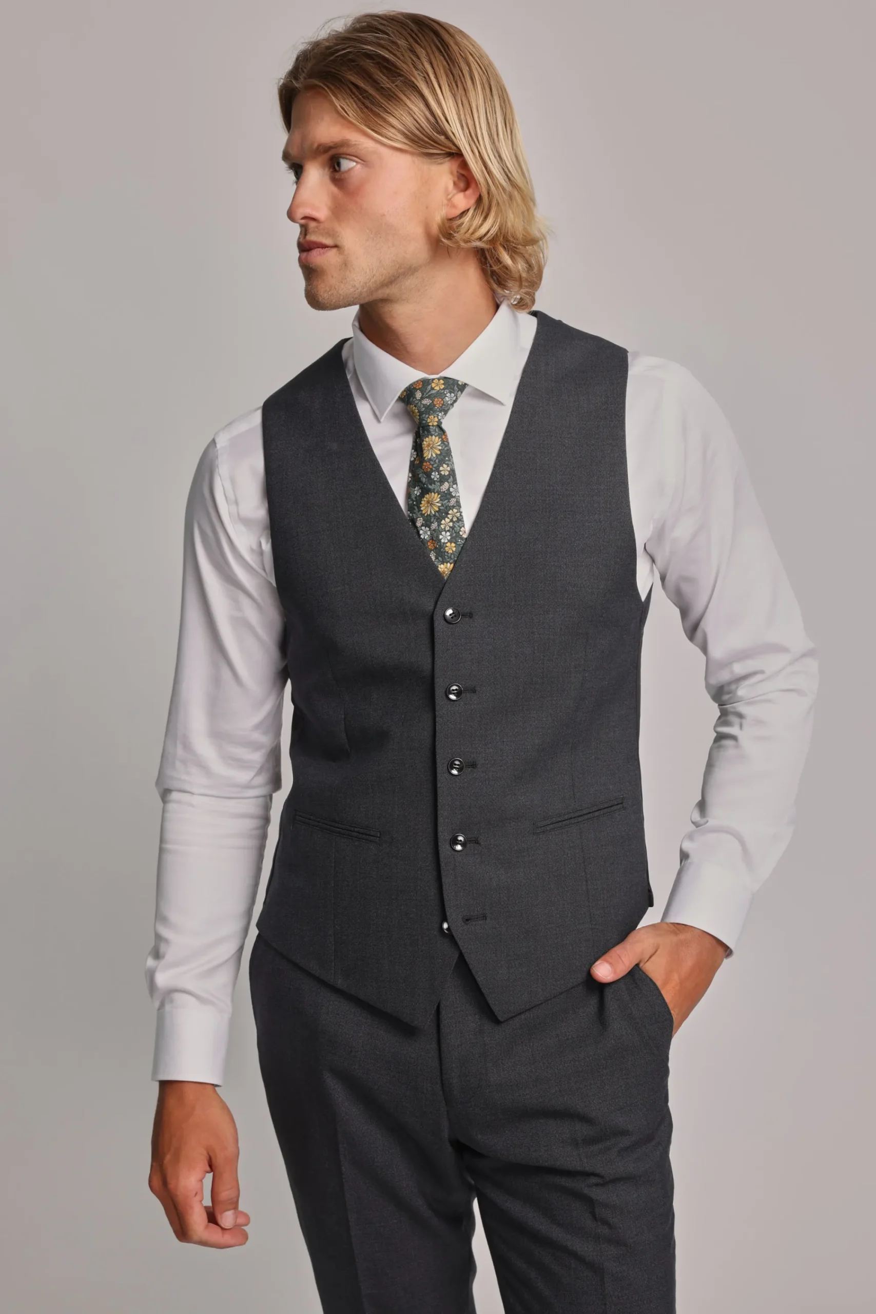 Barkers Waistcoats|Waistcoats^Mayfair ZQ Waistcoat CHARCOAL