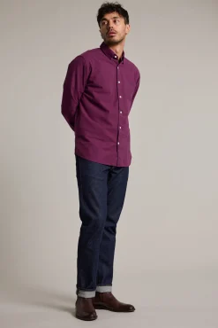 Barkers Classic Fit Shirts|Classic Fit Shirts^Maynard Oxford Shirt BERRY