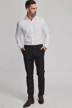 Barkers Eco Easy Care Shirts|Classic Fit Shirts^Mexted Texture Shirt WHITE