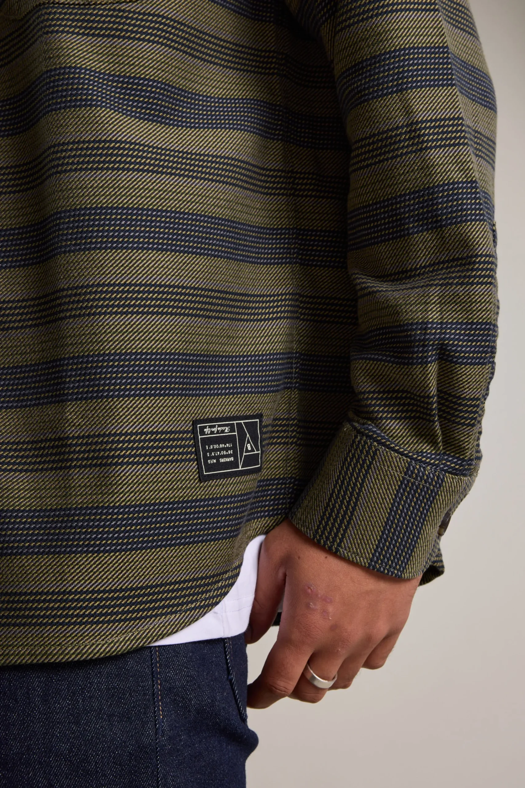 Barkers Casual Shirts|Casual Shirts^Mossock Stripe Overshirt