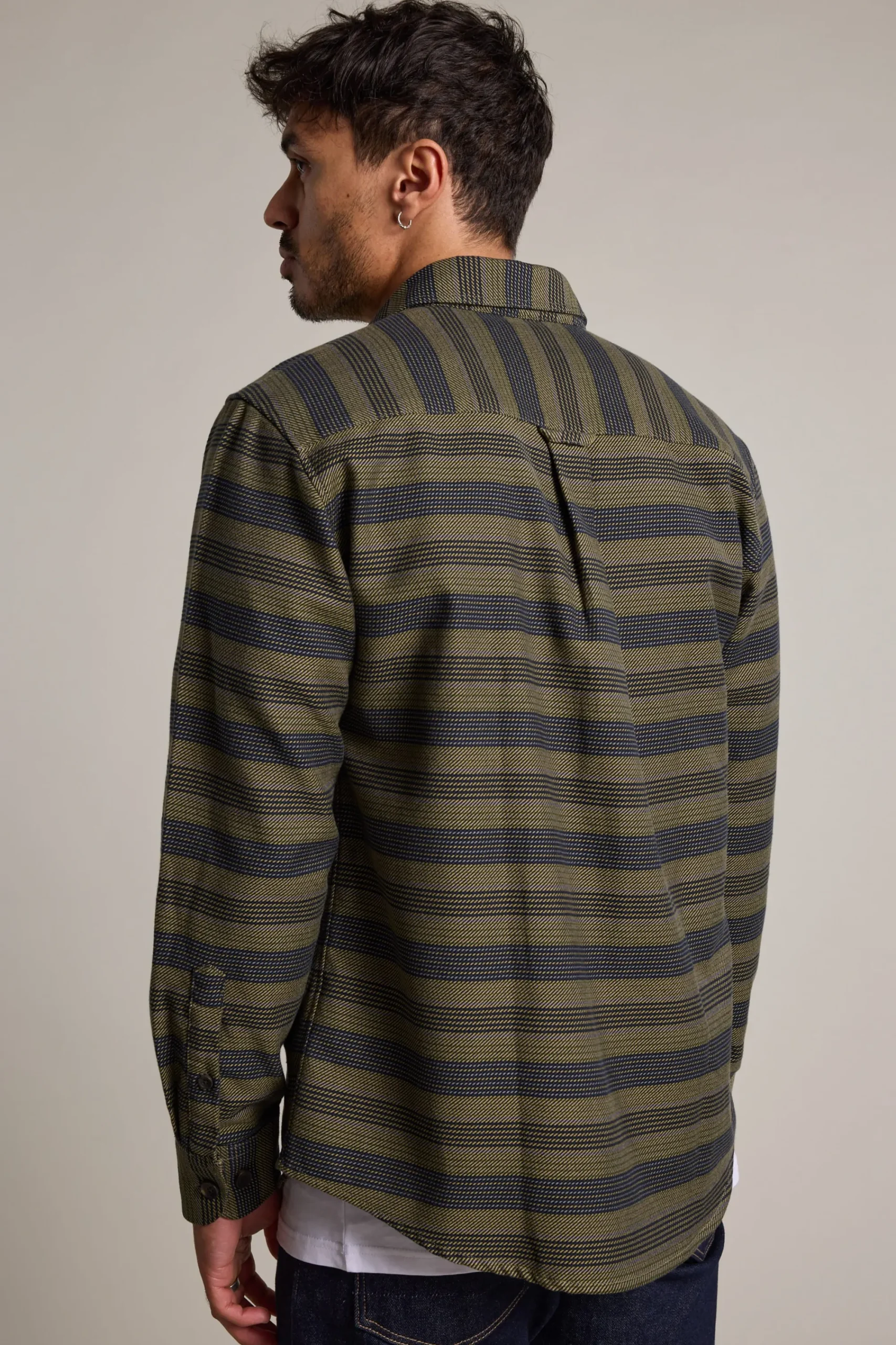 Barkers Casual Shirts|Casual Shirts^Mossock Stripe Overshirt