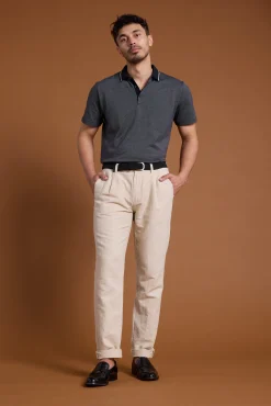 Barkers Tapered & Slim Fit Pants|Dress Pants^Newman Linen Pants SAND