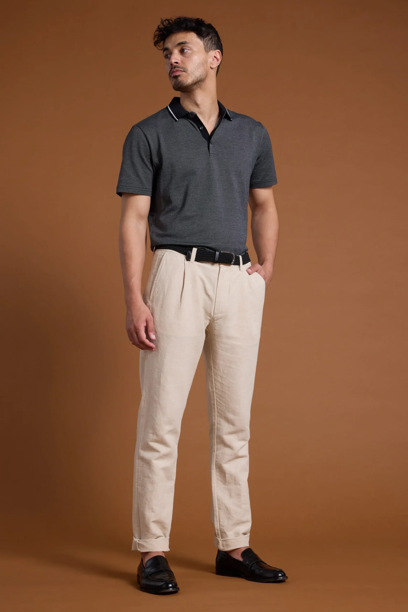 Barkers Tapered & Slim Fit Pants|Dress Pants^Newman Linen Pants SAND