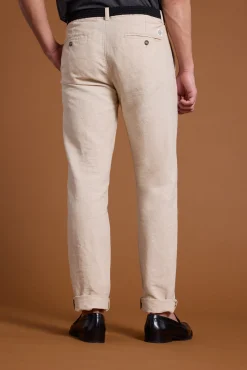 Barkers Tapered & Slim Fit Pants|Dress Pants^Newman Linen Pants SAND