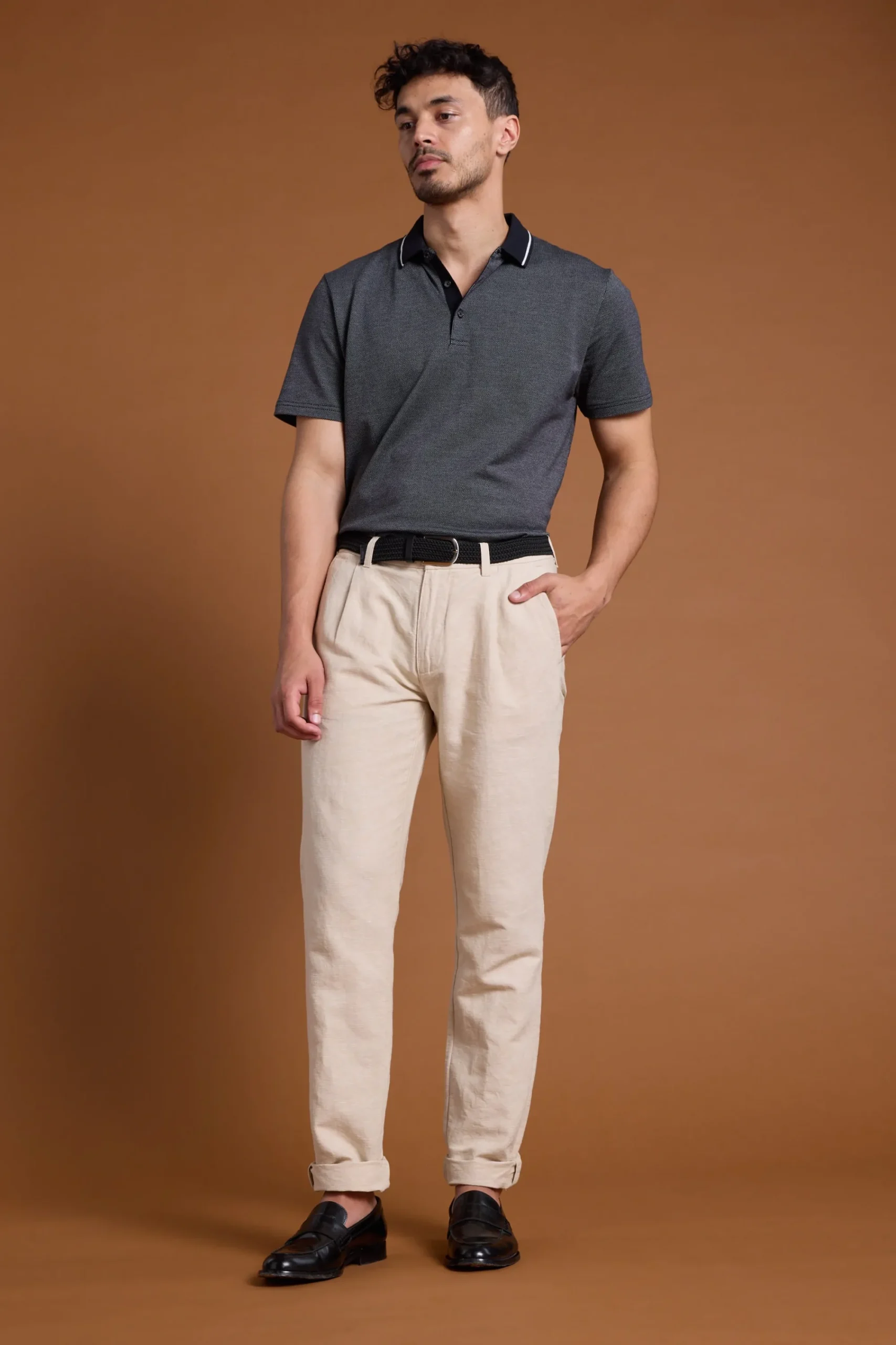 Barkers Tapered & Slim Fit Pants|Dress Pants^Newman Linen Pants SAND