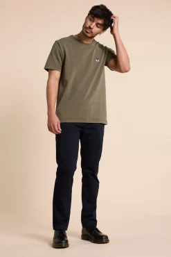 Barkers Essential Tees^Newton Washed Tee WASHED KHAKI