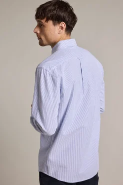 Barkers Classic Fit Shirts|Classic Fit Shirts^Nina Stripe Oxford Shirt NAVY