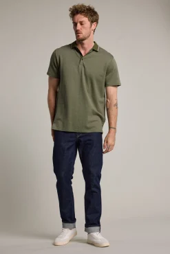 Barkers Polos|Polo Shirts^Olson Mercerised Texture Polo KHAKI