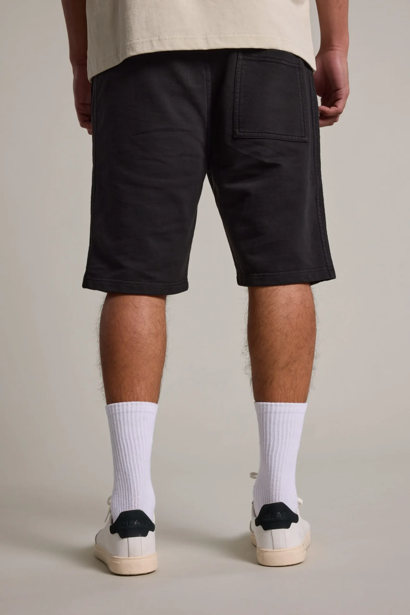 Barkers Shorts|Barkers Track Pants^Organic Classic Print Track Short BLACK