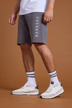 Barkers Shorts^Organic Classic Print Track Short CARBON