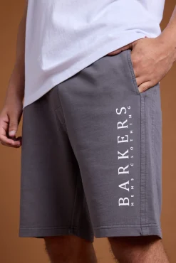 Barkers Shorts^Organic Classic Print Track Short CARBON