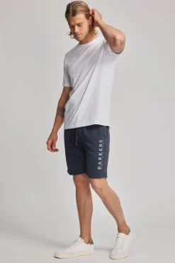 Barkers Shorts|Barkers Track Pants^Organic Classic Print Track Short DARK BLUE